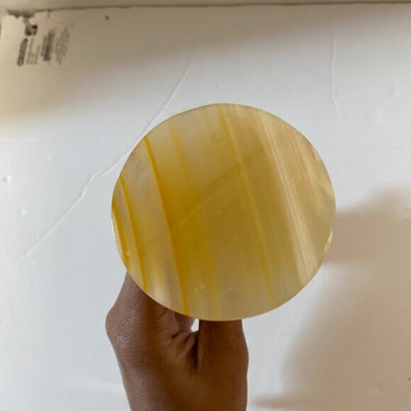 Vintage Banded Onyx Marble Candlestick Holders Set of 2 - 6” Tall - Picture 6 of 8